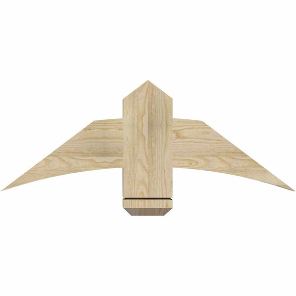 Ekena Millwork Bellingham Rough Sawn Timber Gable Bracket, Douglas Fir, 36"W x 13"H x 4"D x 6"F, 9/12 Pitch GBW036X13X0406BEL00RDF - main